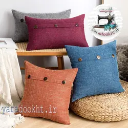 کوسن طرح دگمه - یارا دوخت