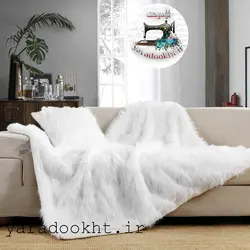 شال مبل خز به همراه کوسن - یارا دوخت