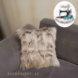 کوسن خز پولکی مجموعه 4 عددی - یارا دوخت