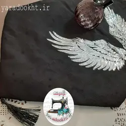 رومیزی مخمل بال فرشته - یارا دوخت