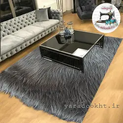 فرشینه خز خاکستری پشت چرم - یارا دوخت