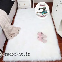 فرشینه خز خاکستری پشت چرم - یارا دوخت