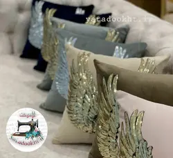 کوسن بال فرشته و پاپیون پولکی مجموعه 5 عددی - یارا دوخت