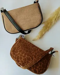 کیف باگت زنانه مخمل کبریتی مدل K9 - شیک باشیم