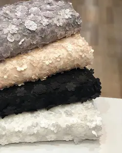 پارچه دانتل سه بعدی مدل P1 - شیک باشیم