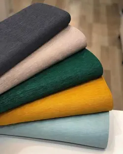 پارچه کتان لمه مدل P43 - شیک باشیم