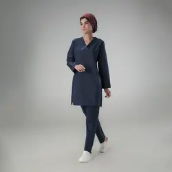 اسکراب و شلوار جیب مخفی قد 90 - روپوش پزشکی کاروان