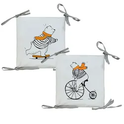 محافظ تخت چوبی نوزاد طرح خرس ورزشکار