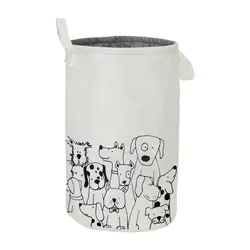 سبد لباس چرک پارچه ای اتاق نوجوان طرح سگ ها