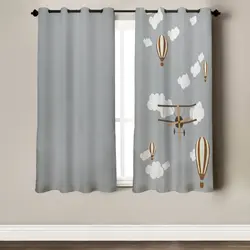 پرده کودکانه پانچی هواپیما ملخی