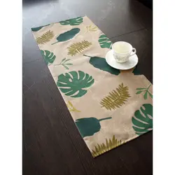 رومیزی جلو مبلی برگ استوایی