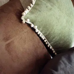 کوسن تک رنگ پارچه مخمل