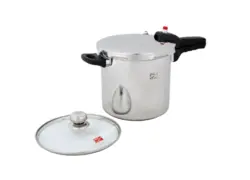 زودپز 7 لیتر پارس استیل با درب پیرکس کد701