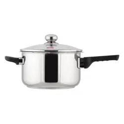 زودپز 4,5 لیتر پارس استیل کد452 با درب پیرکس و صافی بخارپز