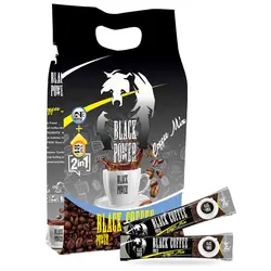 کافی میکس بدون قند 2در1 رژیمی بلک پاور(50 عددی 18 گرمی)