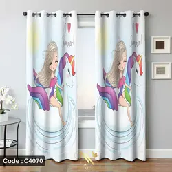 پرده پانچ طرح پری کوچولو 4070