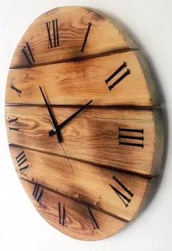 ساعت دیواری چوبی کد 206