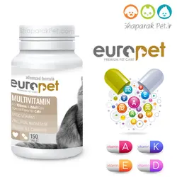 قرص مولتی ویتامین گربه یورو پت