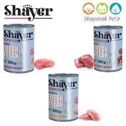 کنسرو استیک مرغ گربه شایر