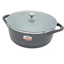 ATC قابلمه چدن سایز 36 گرانیت درب پیرکس