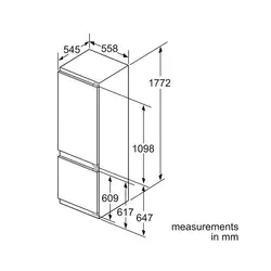 یخچال فریزر توکار KIS38X22GB