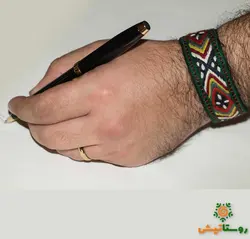دستبند سوزن‌دوزی بلوچی گهرام