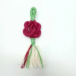 آویز گره سرشتی بزرگ سرخابی