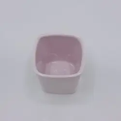 شات مربعی سرامیکی دست ساز صورتی