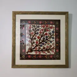 تابلو پته دوزي قاب شده طرح درخت زندگي 3