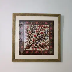 تابلو پته دوزي قاب شده طرح درخت زندگي 3