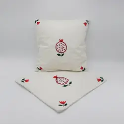 کاور کوسن گلدوزی طرح انار و لاله