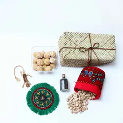 بسته هدیه سازمانی عید نوروز اسپریچو (پرستو) تحفه‌ای از کرمان - روستاتیش