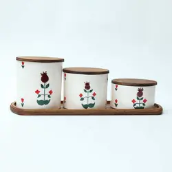 ست بانکه سرامیکی طرح درخت انار