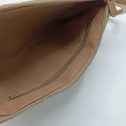 کیف کلاچ گلابتون دوزی دسته چوبی بنفش