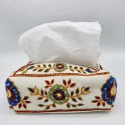 جا دستمال کاغذي پته‌دوزي کد 9