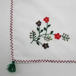 دستمال پارچه ای گلدوزی بزرگ نشتیفان طرح 47