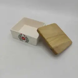 شکلات خوری سرامیک طرح گل با در چوبی