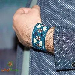 دستبند سوزن‌دوزی بلوچی نوشر