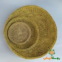 سبد ترکه بافی(کوچک به قطر 20 سانیمتر)