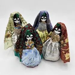 عروسک دست ساز بومی دوتوک سیاه چشمون