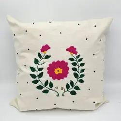 کاور کوسن گلدوزی گل نسترن