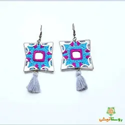 گوشواره سوزن‌دوزی بلوچی ماهین