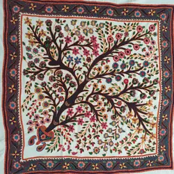 رومیزی پته دوزی طرح درخت زندگي 15