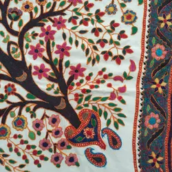 رومیزی پته دوزی طرح درخت زندگي 15