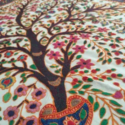 رومیزی پته دوزی طرح درخت زندگي 15