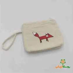 جامدادی دستبافت پارچه ای طرح روباه