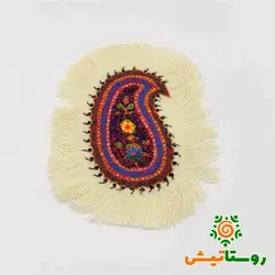 رو ميز عسلي بته جقه متوسط پته دوزی