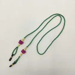 بند عینک گره سرشتی سبز-بنفش