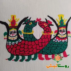 کاور کوسن گلدوزی شاماران