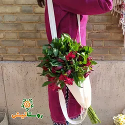 کیسه پارچه‌ای گل